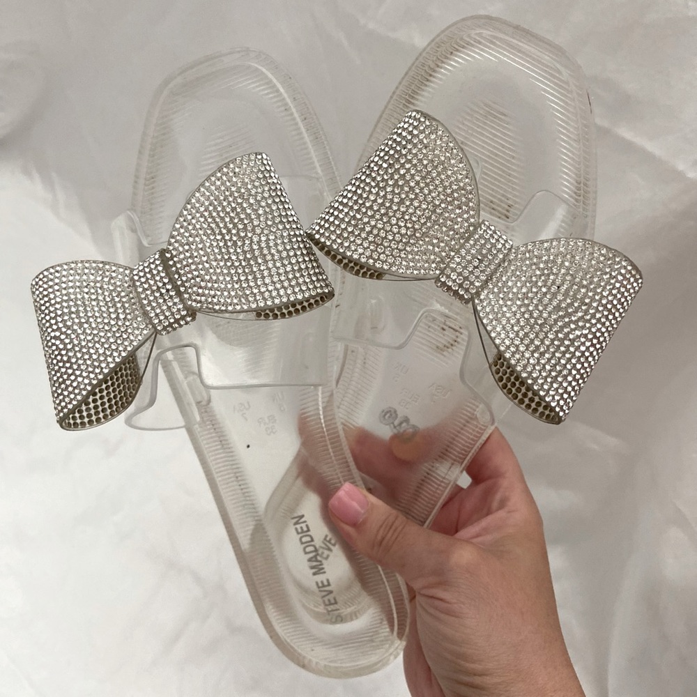 Steve Madden Jelly Rhinestone sandals